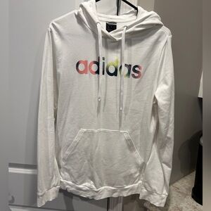 Women's Adidas Pullover Hoodie White Large
